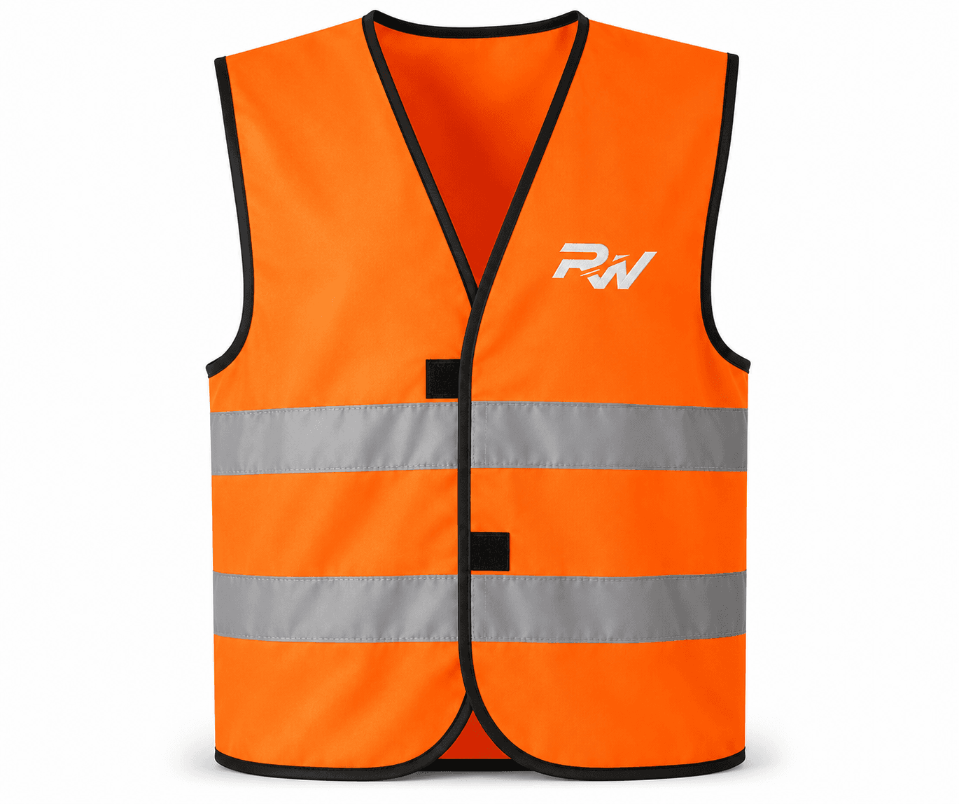 RW-101 Orange Hi-Vis Safety Vest Front View