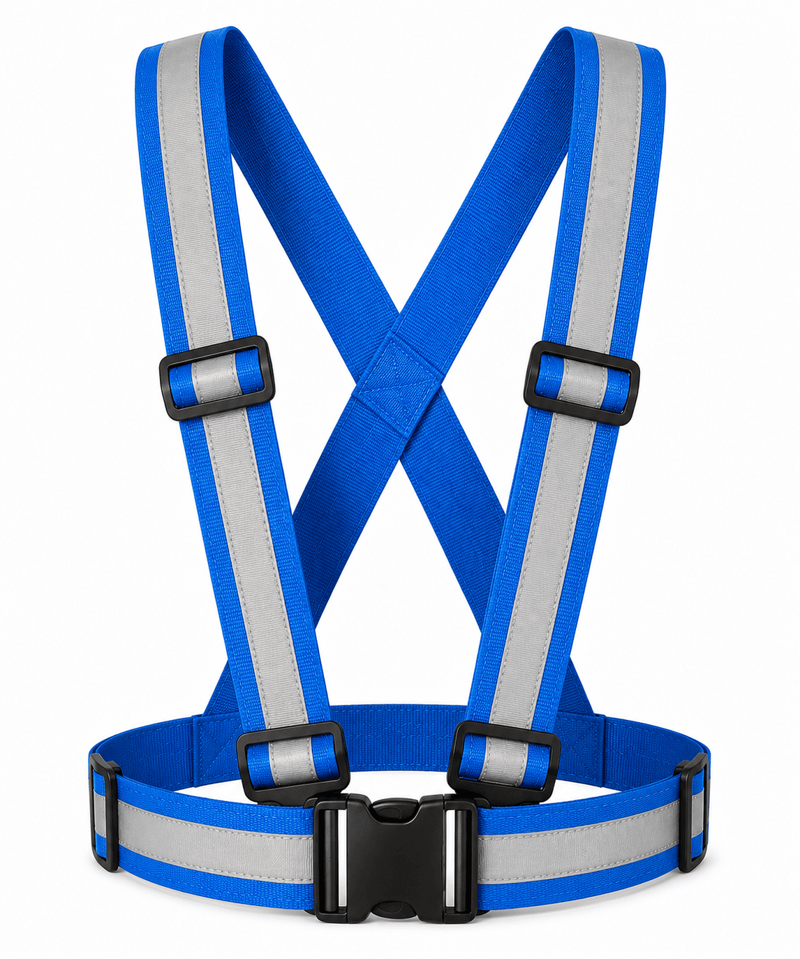RW-202 Blue ReflectX Reflective Safety Harness