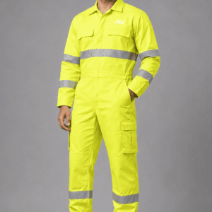 RWC-004 Reflective Yellow High-Visibility Industrial Coverall