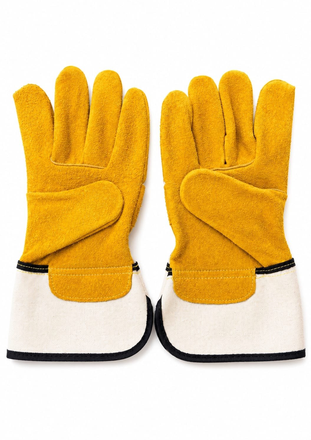 RWG-003 Premium Split Cowhide Leather Rigger Gloves with Reinforced Palm