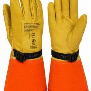 RWG-002 Electrical Leather Protector Gloves for Electrical Linemen and Utility Workers