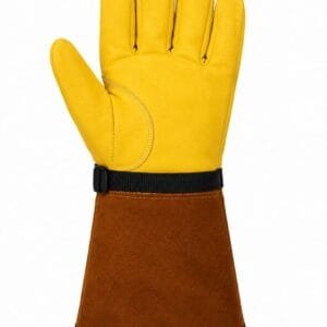 RWG-007 Premium Leather Welding Gloves with Extended Split Leather Gauntlet Cuff
