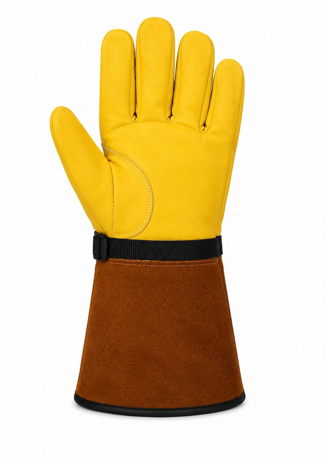 RWG-007 Premium Leather Welding Gloves with Extended Split Leather Gauntlet Cuff